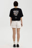 BRUNCH CROP T-SHIRT BLACK