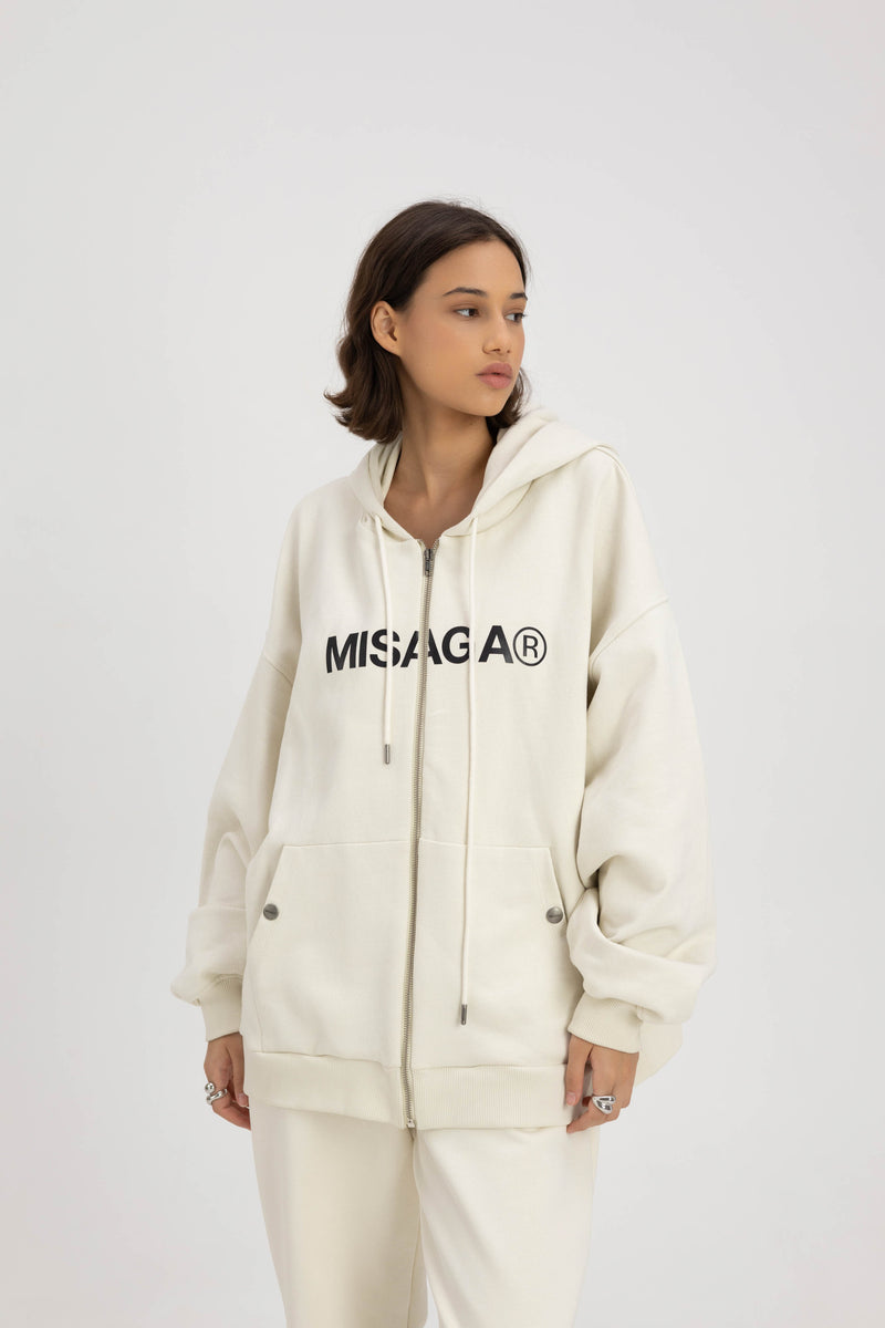 STATEMENT ZIP UP HOODIE