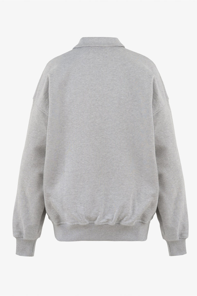 BADGE RUGBY SWEATSHIRT GREY