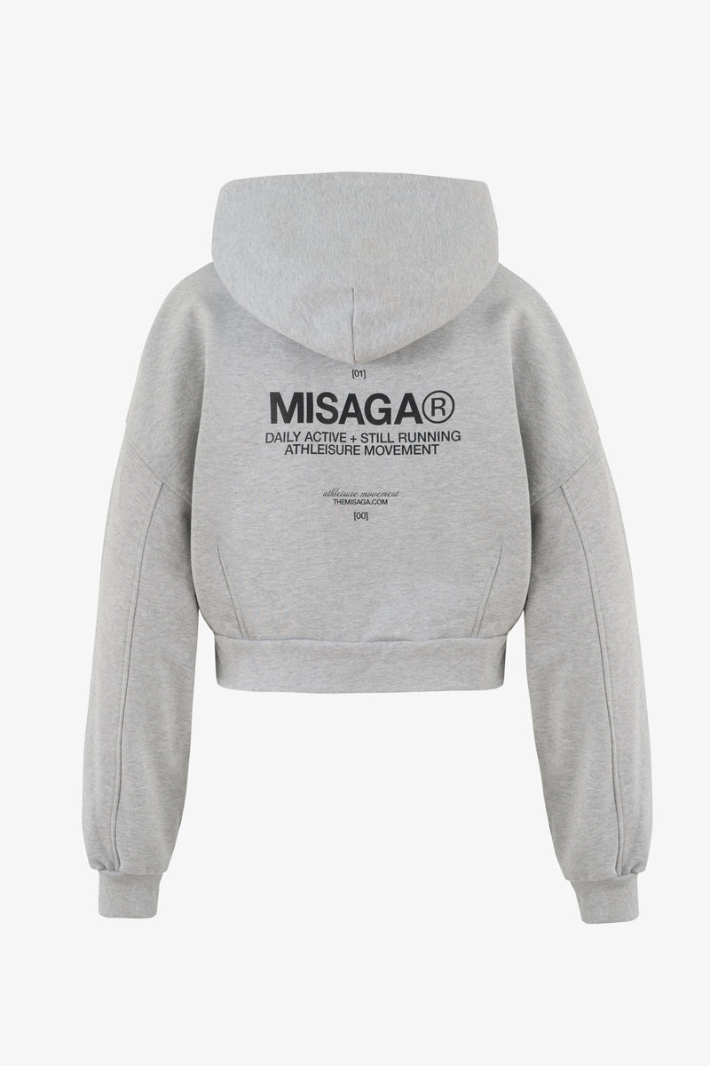 MOVEMENT ZIP UP HOODIE GREY