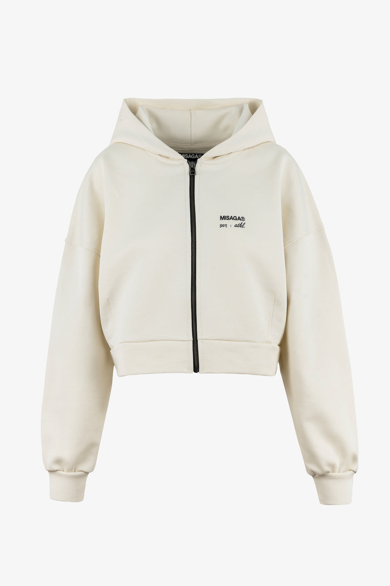 MOVEMENT ZIP UP HOODIE OFF WHITE