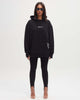 ORGANIC COTTON HOODIE BLACK